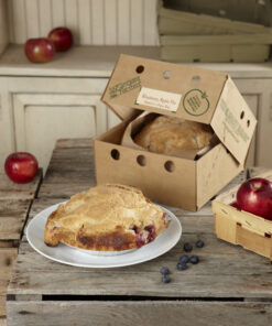 8" Gourmet Blueberry Apple Pie Baked in a Paper Bag