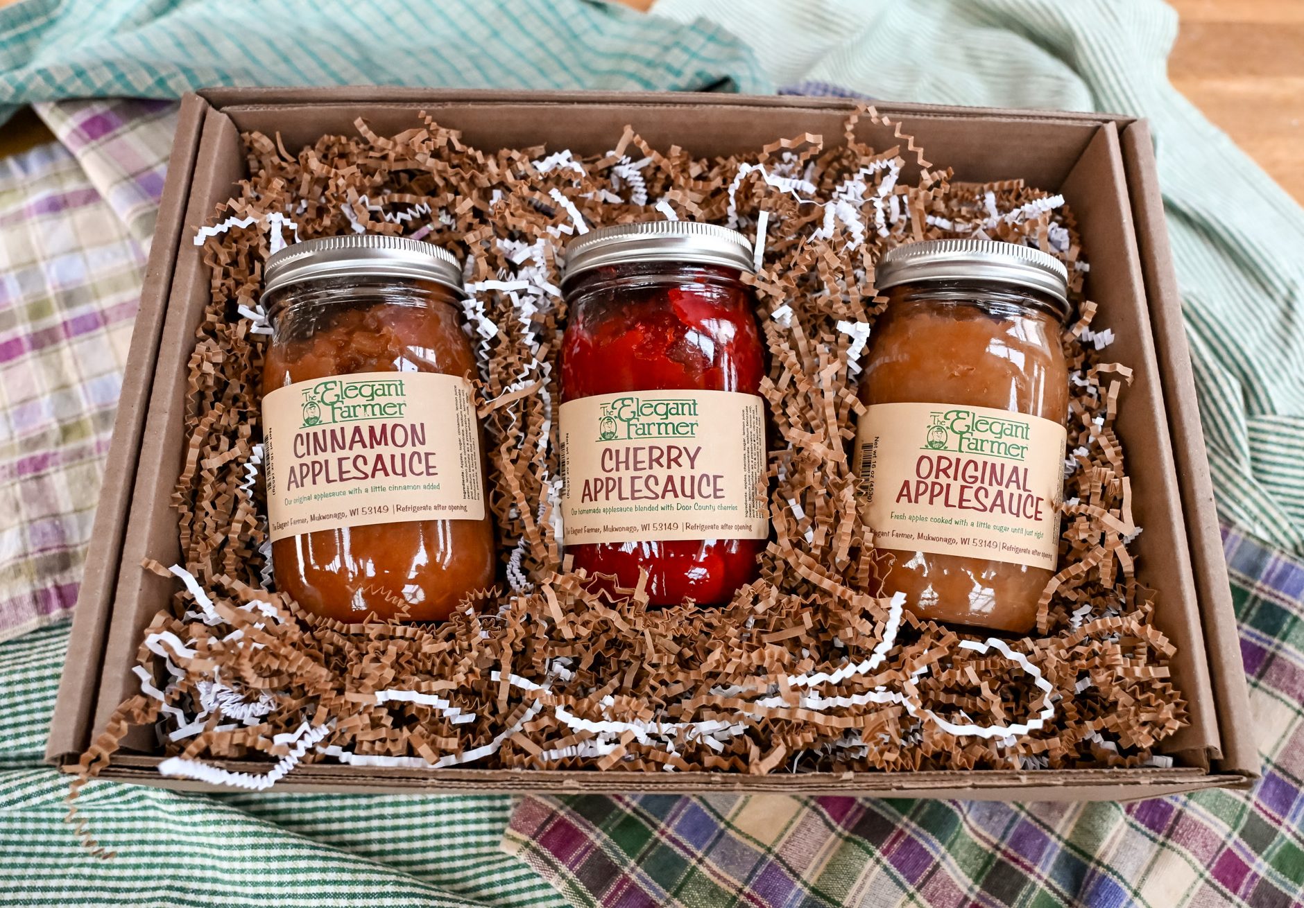 Gourmet Fruity Apple Sauce Gift Basket from Elegant Farmer